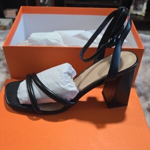 Elegant Black Strappy Sandals